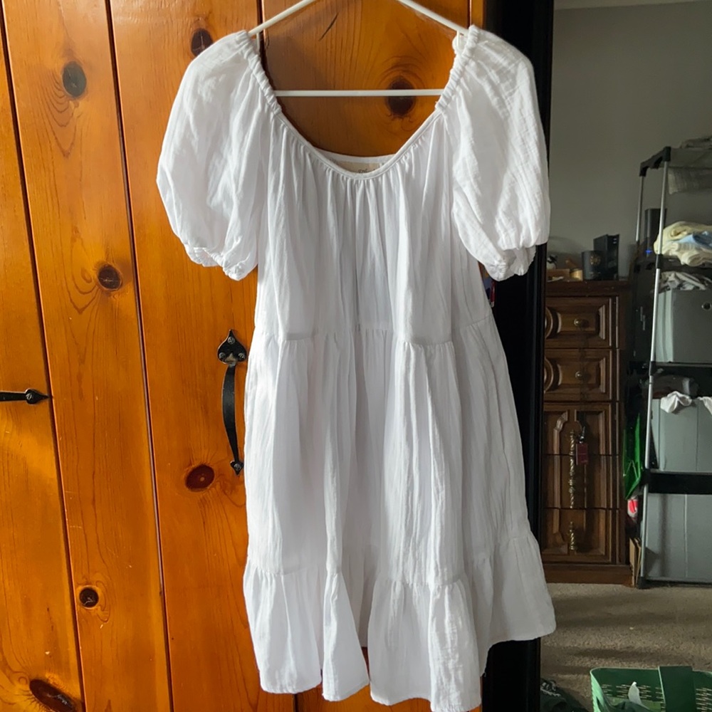 White sun dress